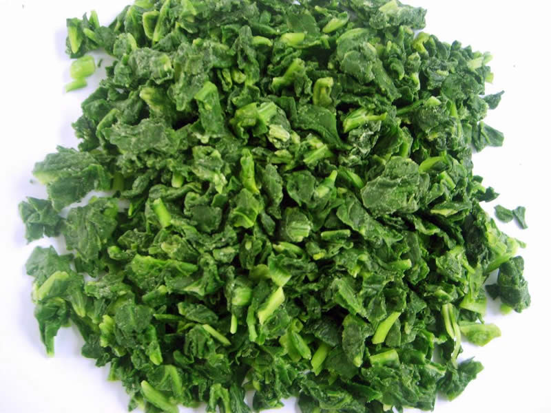 IQF Chopped Spinach Quality Frozen Vegetables For Sale