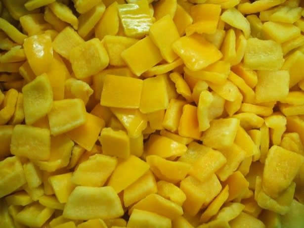 yellow pepper dices